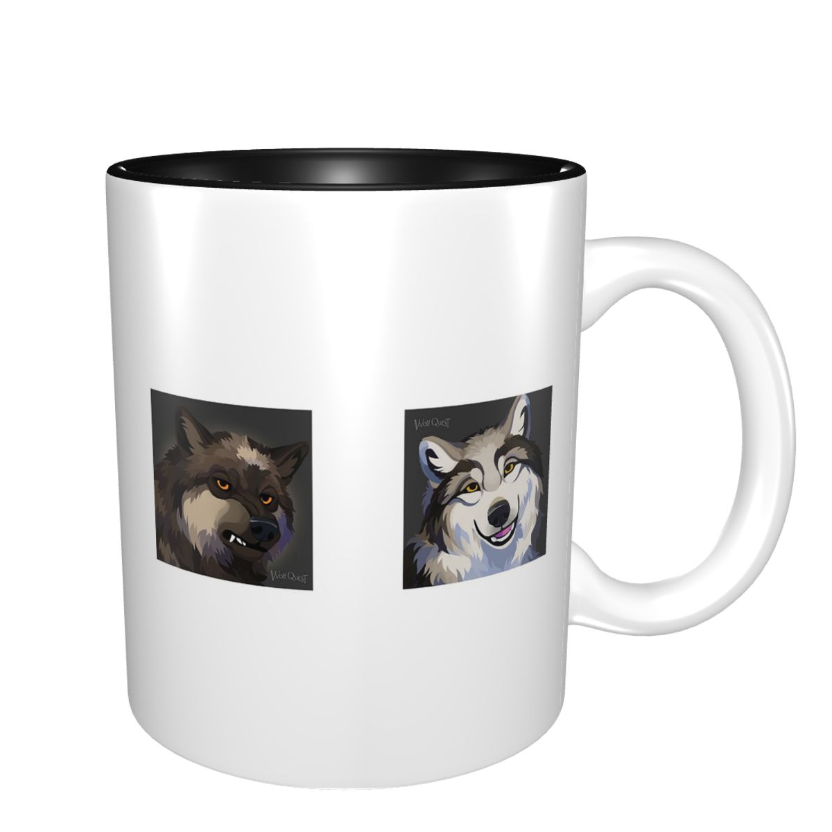 Morning Tea Coffee - Taza WolfQuest Morning Face, tazas de