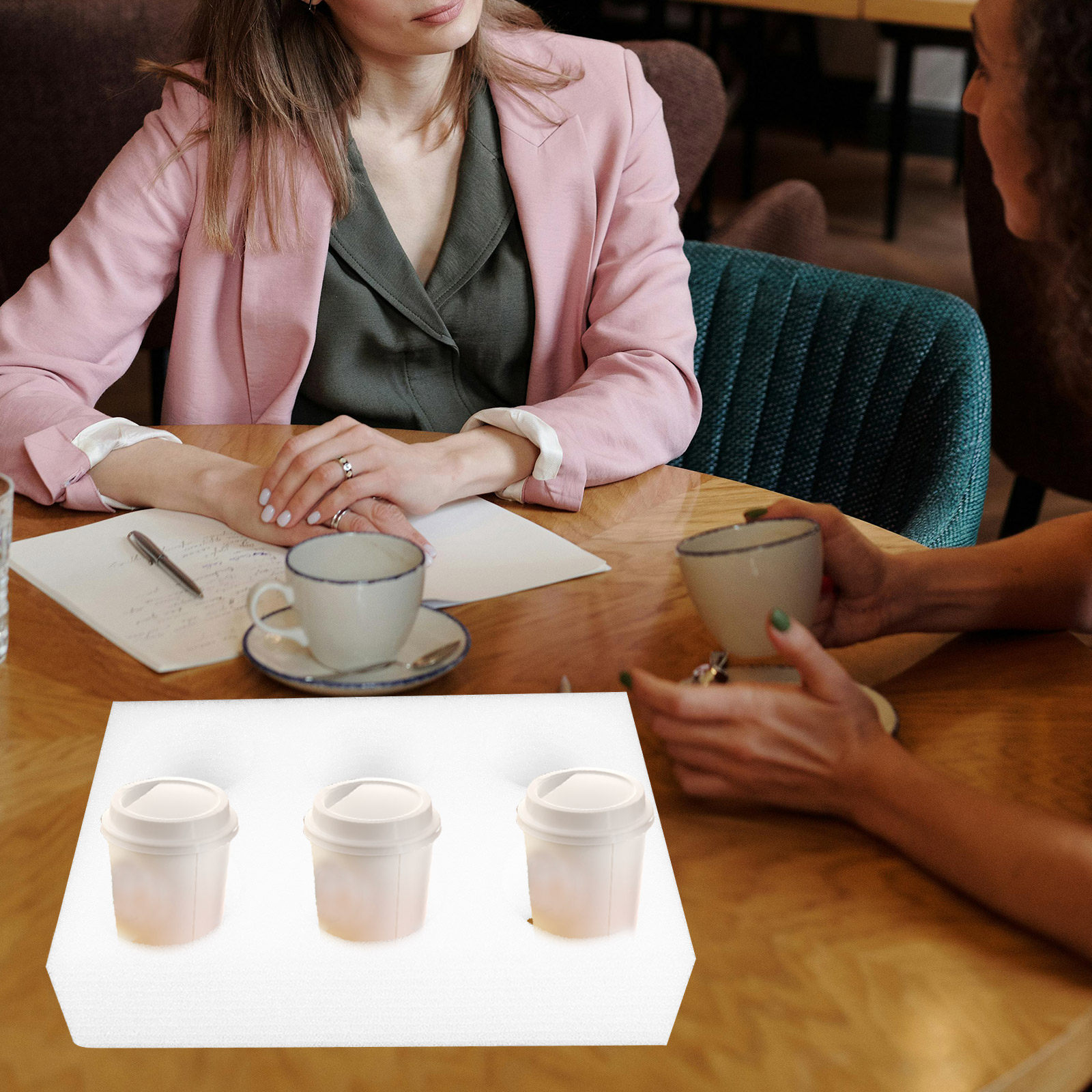 Coffee Tea Holder - Portavasos de 2 piezas con múltiples