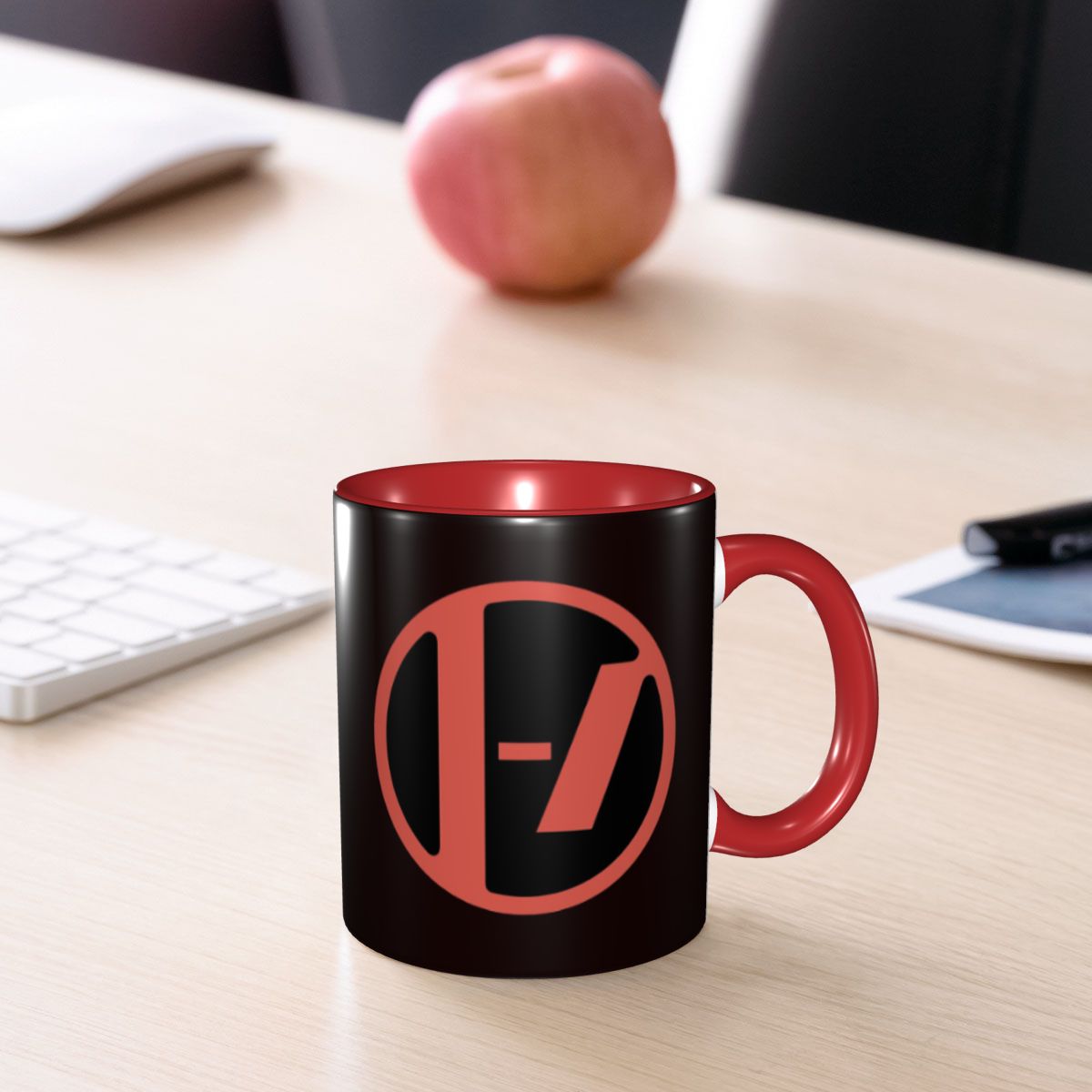 Coffee Tea Icon - Taza de Cerámica Divertida con Logo