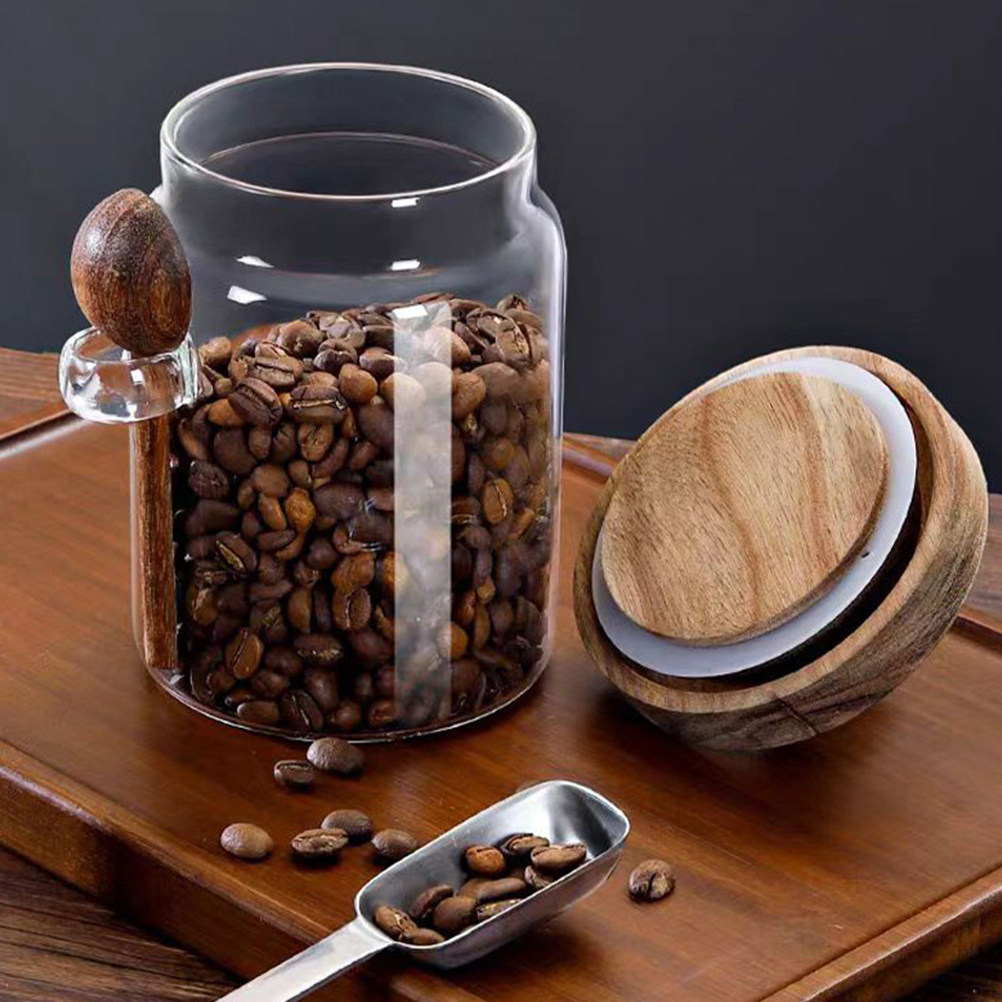 Coffee Tea Sugar Canisters - Frasco de Vidrio para Almacenar Granos