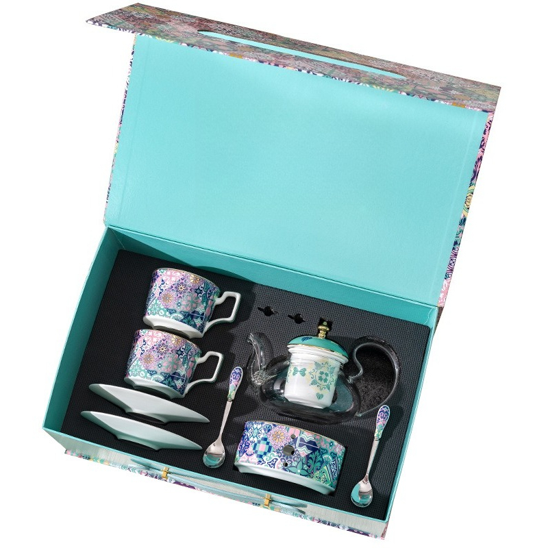 Coffee Tea Gardens - Juego de café y taza de