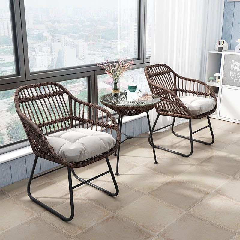 Coffee Tea Gardens - Mesa y silla pequeñas para balcón,