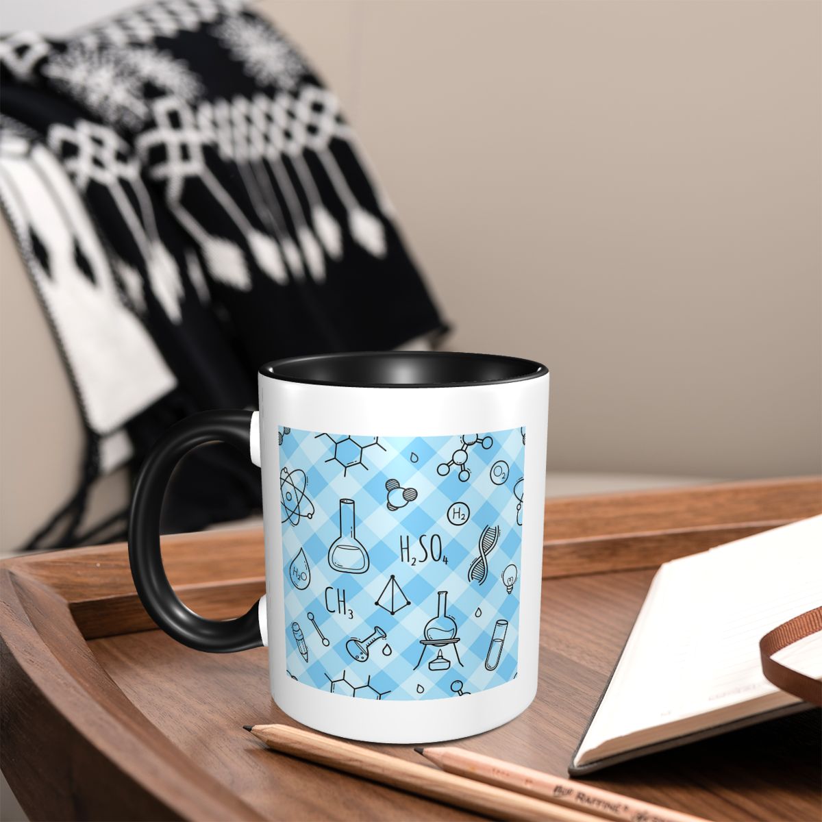 Coffee Tea Icon - Taza con diseño moderno y patrón