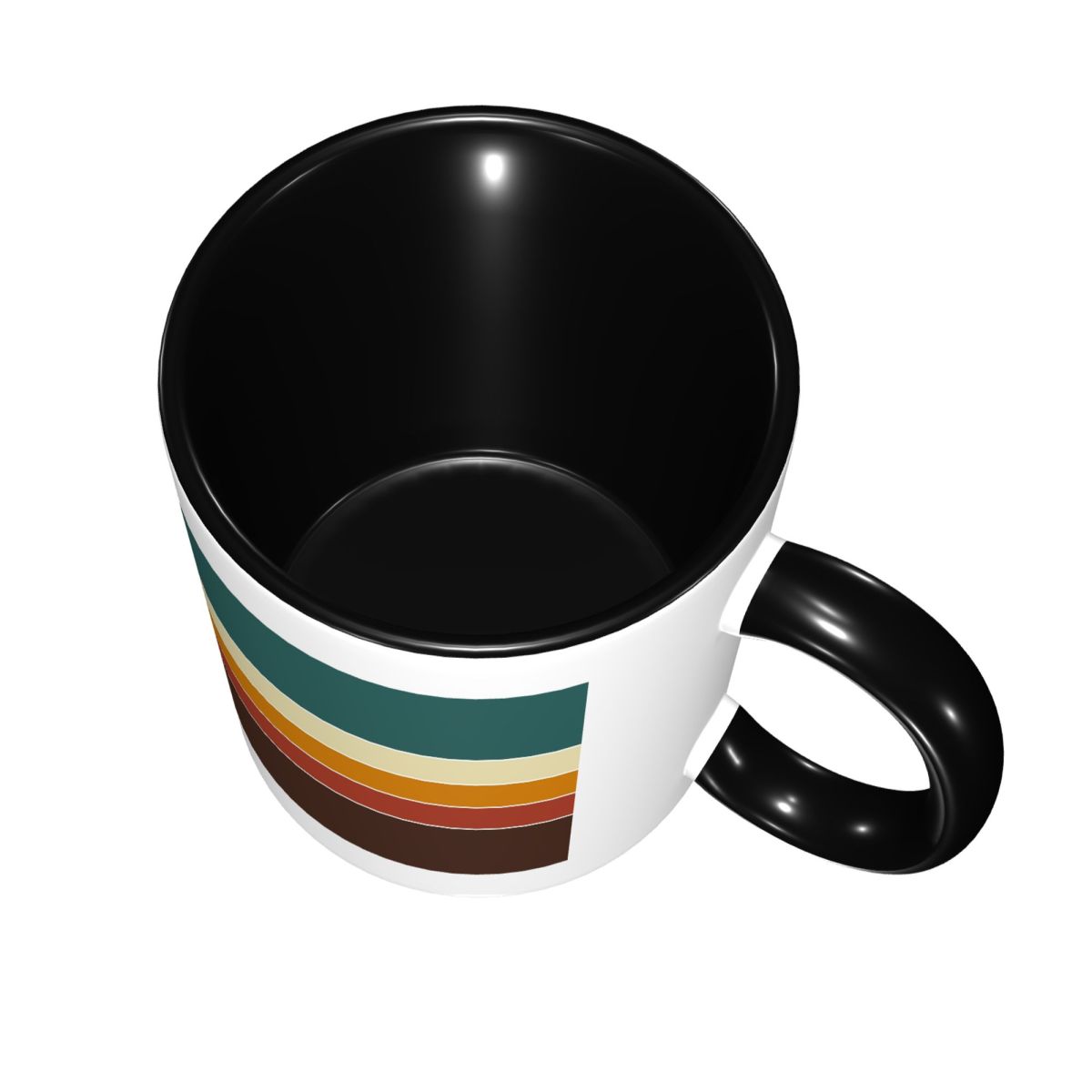 Taza de Cerámica con Rayas Ret - Coffee Tea Icon reseña y precio