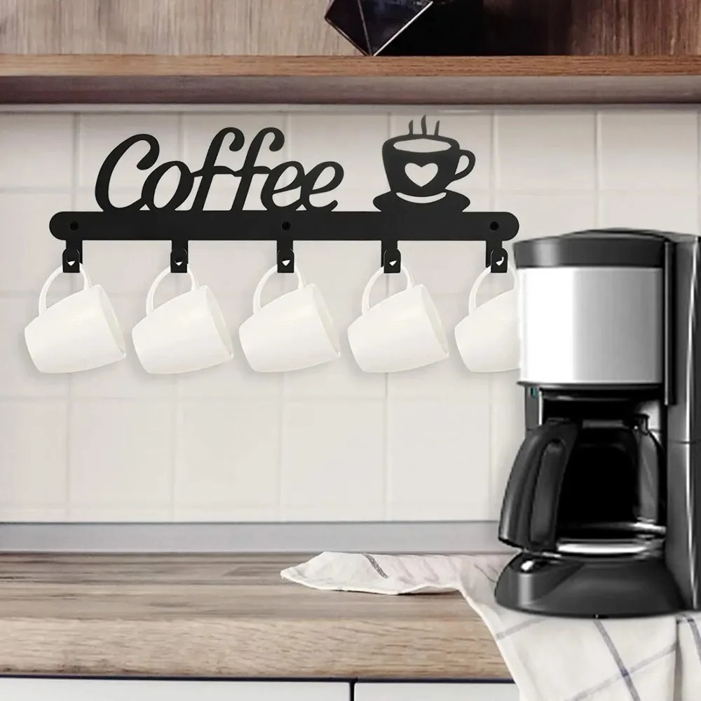 Soporte de Pared Metálico para - Coffee Tea Holder reseña y precio