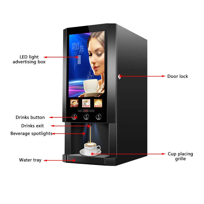 Máquina expendedora de café in - Coffee Tea Vending Machine reseña y precio