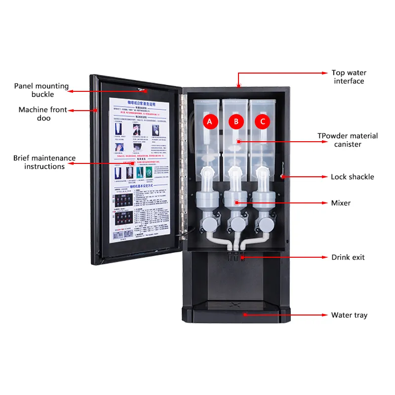 Máquina expendedora de café in - Coffee Tea Vending Machine reseña y precio
