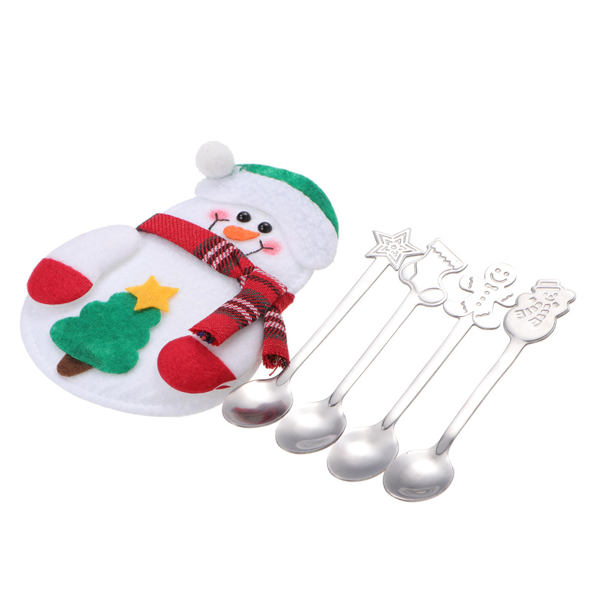 Juego de 5 Cucharas Navideñas  - Coffee Tea Spoon reseña y precio