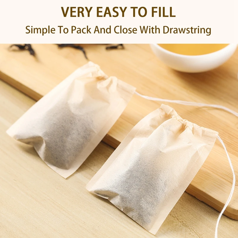 100 Uds bolsitas de té con fil - Coffee Tea Leaf reseña y precio