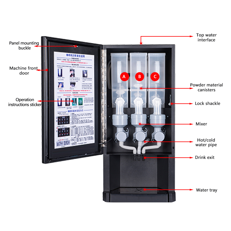 Máquina de Café Instantáneo 30 - Coffee Tea Vending Machine reseña y precio