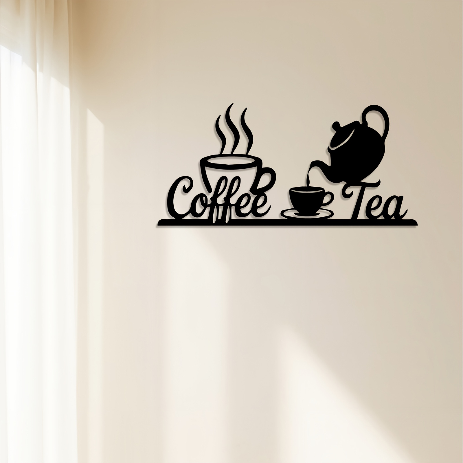 1 pieza Letrero de pared de me - Coffee Tea Icon reseña y precio