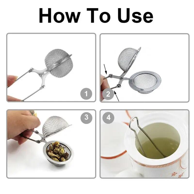 Infusor de té de acero, esfera - Coffee Tea Infuser reseña y precio