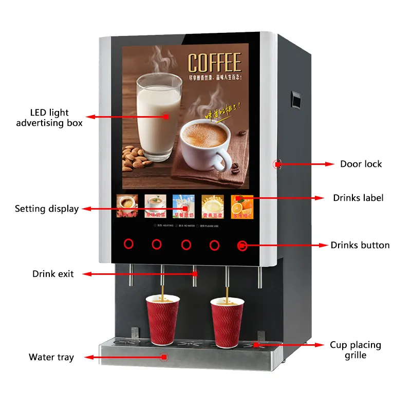 Máquina Expendedora de Café Pe - Coffee Tea Vending Machine reseña y precio