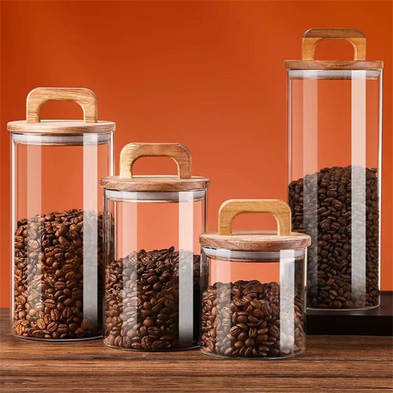 Tarro de vidrio transparente c - Coffee Tea Sugar Canisters reseña y precio
