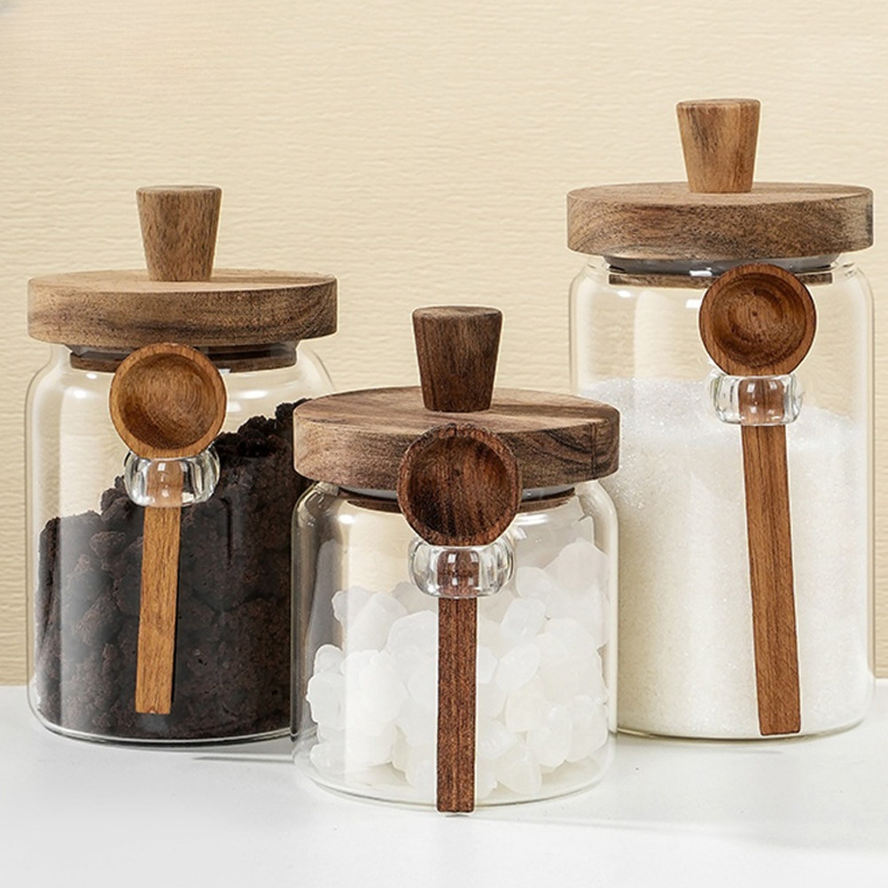 Frasco de Vidrio para Almacena - Coffee Tea Sugar Canisters reseña y precio
