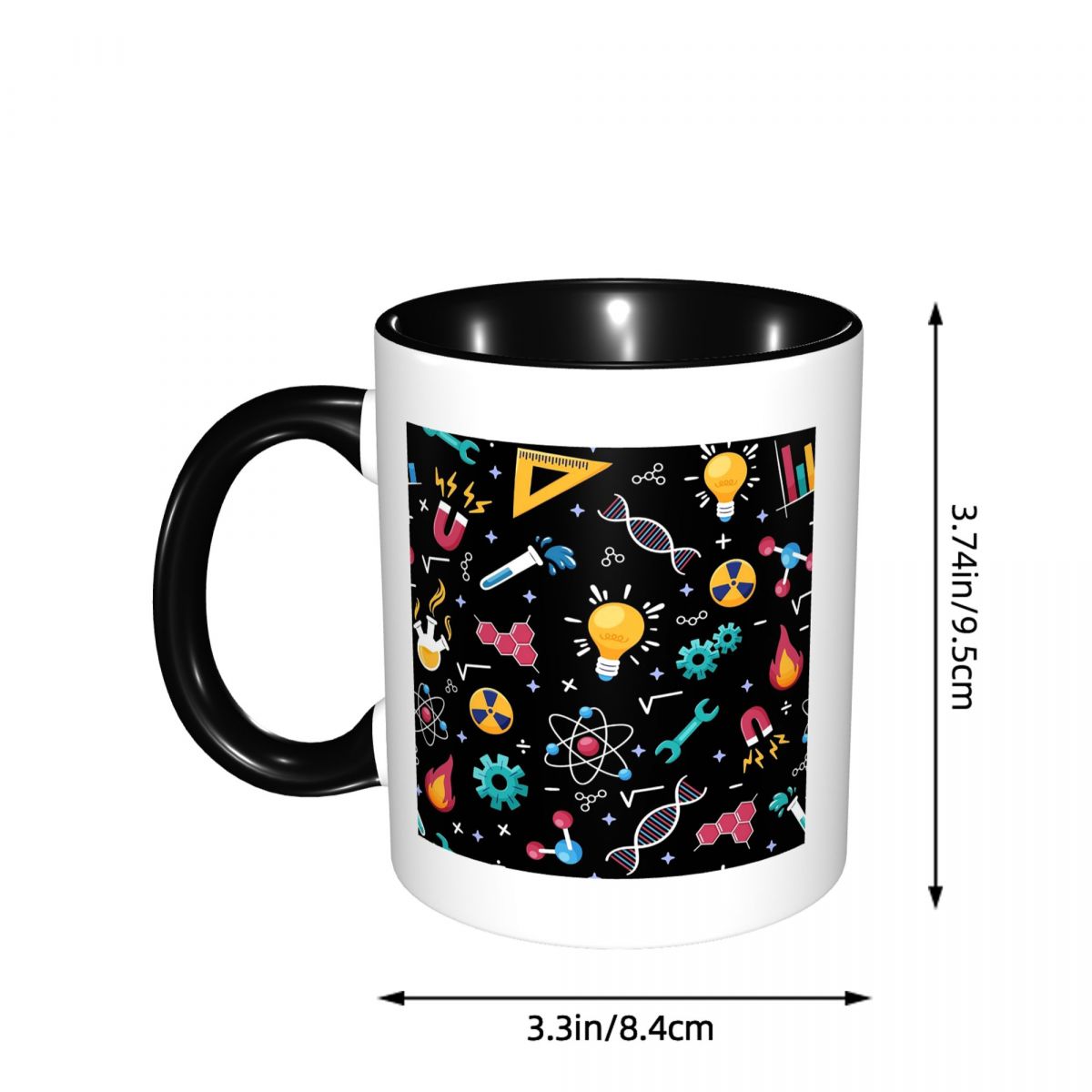 Taza de Cerámica con Iconos ST - Coffee Tea Icon reseña y precio