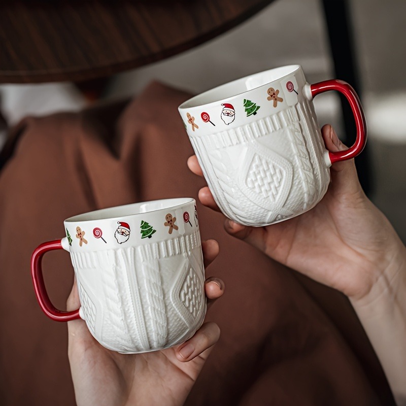 Taza de cerámica con suéter na - Coffee Tea Icon reseña y precio