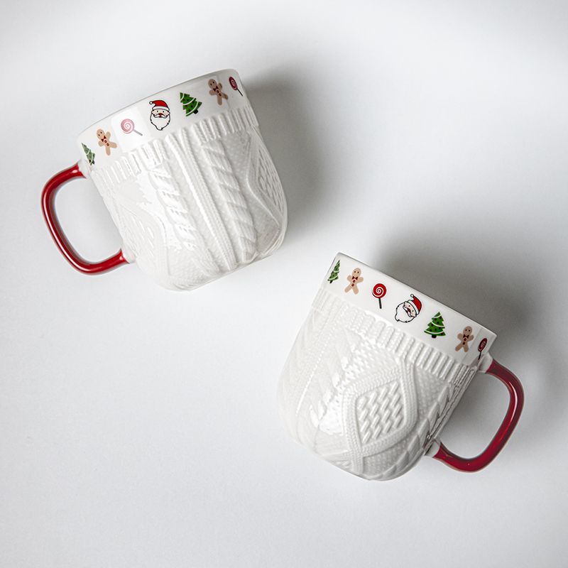 Taza de cerámica con suéter na - Coffee Tea Icon reseña y precio