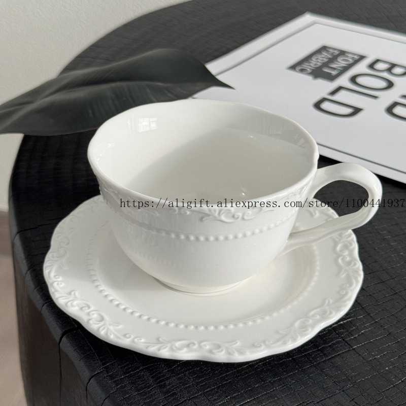 Juego de tazas y platos de caf - Coffee Tea Pictures reseña y precio