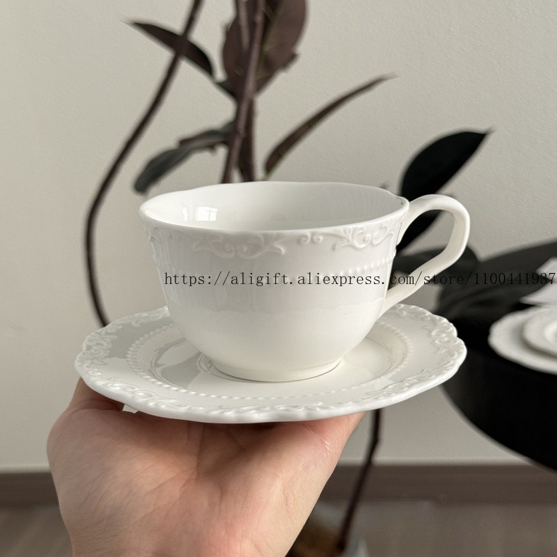 Juego de tazas y platos de caf - Coffee Tea Pictures reseña y precio