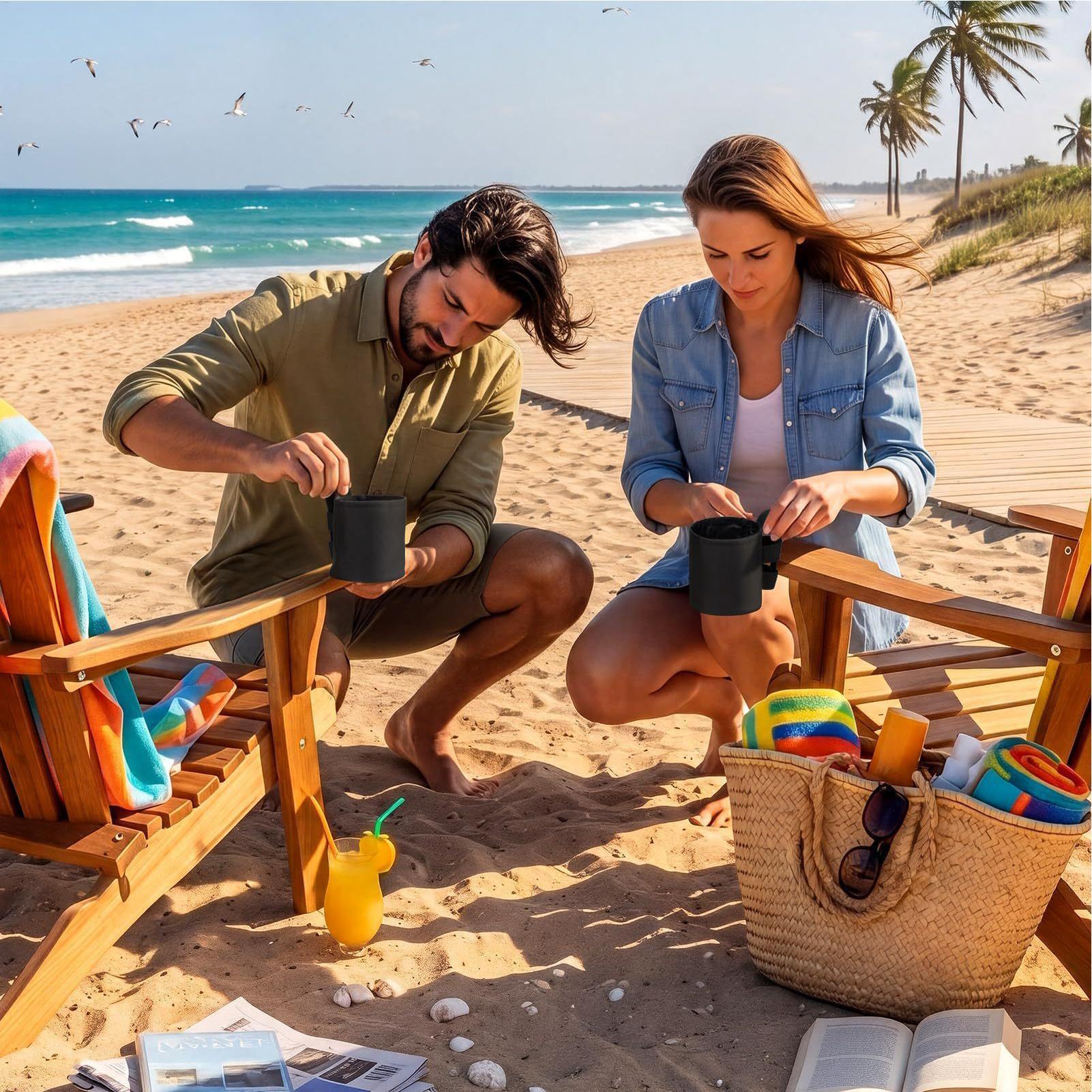 Portavasos para Silla de Playa - Coffee Tea Holder reseña y precio